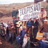 1989 - Acções mediáticas no âmbito da campanha contra a expansão da plantação de eucaliptos - Serra da Aboboreira, Valpaços, Mirandela e Mértola. © QUERCUS